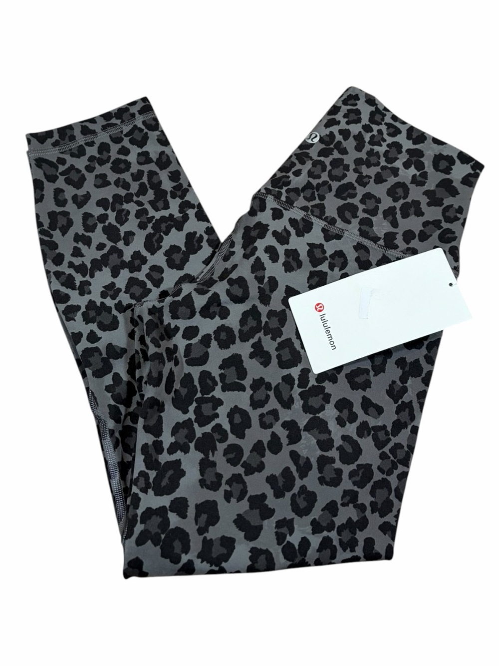 NWT Lululemon Align High-Rise Crop 23” (True Leopard Black Multi) Size 6